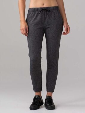 lululemon athletica Charcoal Heather Drawstring Joggers